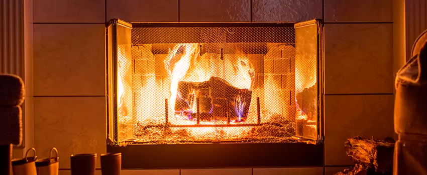 Mendota Hearth Landscape Fireplace Installation in Brooklyn Park, Minnesota